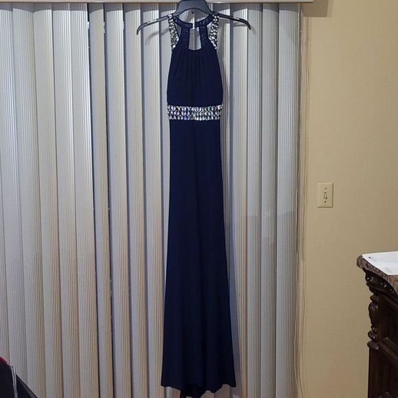 Navy Blue  long Dress - Picture 1 of 7